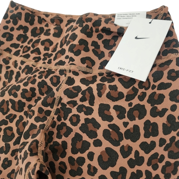 NIKE One Women's Mid-Rise Leopard Printed Leggings XS - Sports Bra -  S - Picture 9 of 10